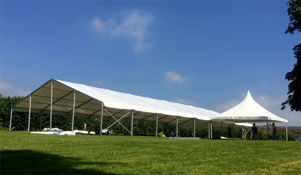 <b>Taddle Farm Tents</b><br>12m x 27m Coverspan Tent with Pagoda