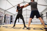 Boxing-in-a-marquee