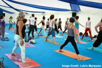 Yoga-in-a-marquee